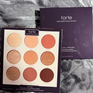 Two Palettes Tarte Lot Eyeshadow Contour Long Wear Makeup Nudes Natural Color